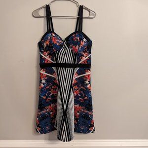 Tie Dye/Stripes dress, size Large